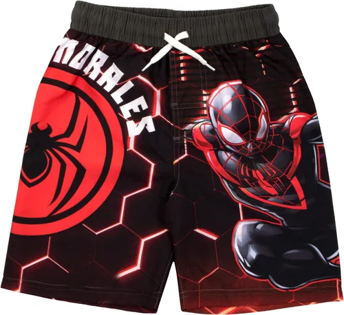 Vista 4 de Marvel Conjunto de traje de baño de 2 piezas de Avengers Spiderman Black Panther Miles Morales para niños