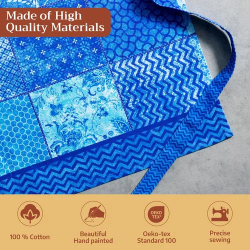 Vista 726 de Maison d' Hermine Delantales para mujer con bolsillo, 100% algodón (27.50 x 31.50 pulgadas)