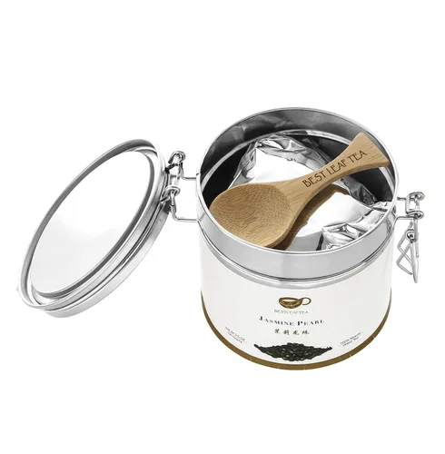 Vista 4 de BESTLEAFTEA - Té verde perla de jazmín recogido en primavera/té chino de hojas sueltas 3.53 oz/3.5 OZ