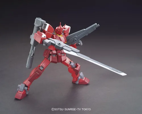 Vista 3 de Bandai Hobby HGBF 1/144 Gundam Amazing Red Warrior Modelo Kit