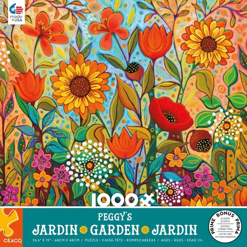 Vista 3 de Ceaco - Peggy's Garden - Joy in the Morning - Rompecabezas de 1000 piezas