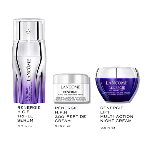 Vista 2 de Lancôme Rénergie Discovery - Set de regalo – Edición limitada – Suero triple H.C.F. de tamaño completo, 0.7 onzas líquidas, H.P.N. 300-Peptide Cream