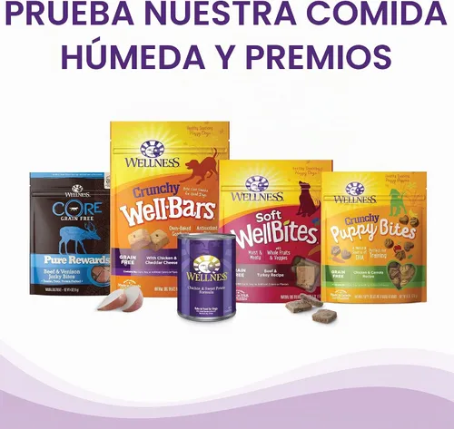 Vista 11 de Wellness Complete Health Alimento seco para cachorros, pollo, salmón y avena, bolsa de 5 libras