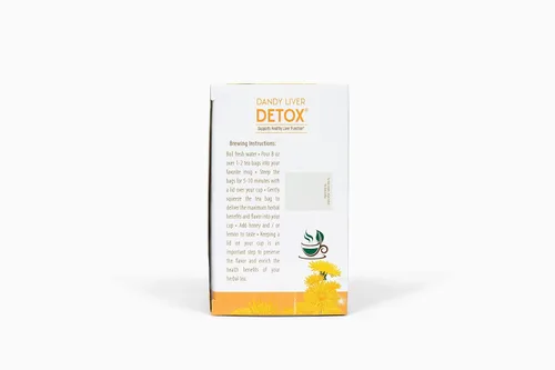 Vista 3 de Lifestyle Awareness Dandy - Té de desintoxicación de hígado con diente de león limpiador, sin cafeína, 20 bolsas de té