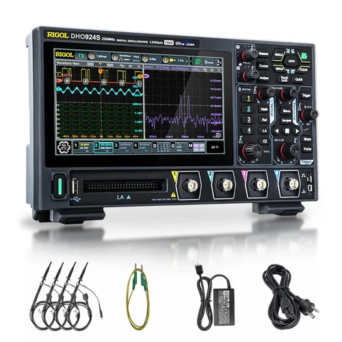Vista 10 de RIGOL Osciloscopio digital DHO914S 125 MHz 4-Ch + 16 Digital 1.25 GSa/s 12-bit 50 Mpts UltraAcquire 1,000,000 wfms/s AFG + Bode Plot LAN/USB/HDMI