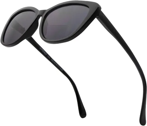 Vista 8 de VITENZI Gafas de sol con lectores para mujer, lentes de sol de lectura tintadas, Gela