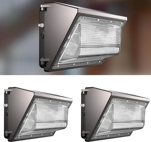 Vista 12 de Lightdot Paquete de 6 luces LED de pared de 70 W, 100-277 V, fotocélula inteligente del atardecer al amanecer, 10500 lm (150 Lm/W) 5000 K IP65