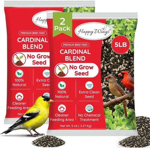 Vista 8 de Happy Wings Mezcla de alimento para pájaros Cardinal Blend de 5 libras