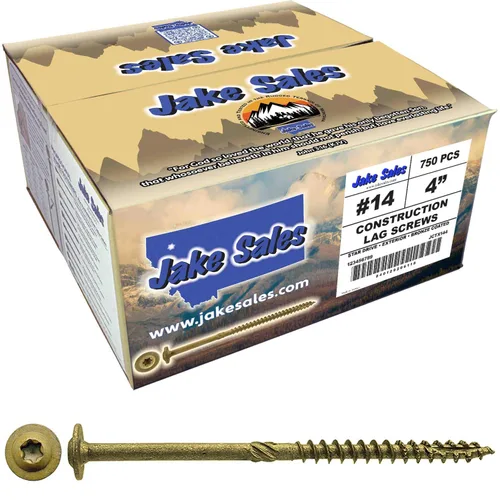 Vista 22 de Jake Sales Tornillo de retraso de construcción #14 x 1 - Tornillo de retraso estructural resistente con accionamiento Torx/Star Drive