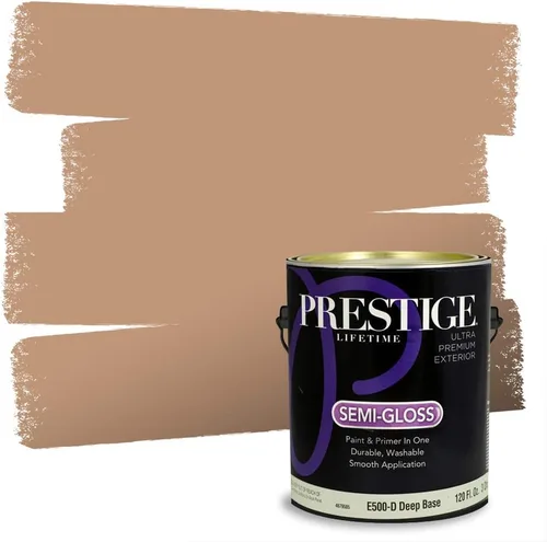 Vista 69 de PRESTIGE Pintura exterior e imprimación en uno, bronceado Aberdeen, plano, 1 galón