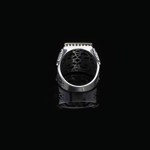 Vista 5 de Anillo de escala de plata, anillo hecho a mano para hombre, Anillo Libra hecho a mano para hombre, Anillo de abogado de plata, Anillo de plata