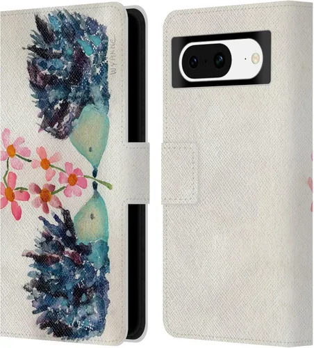 Vista 18 de Head Case Designs Wyanne Quiet Creative Animals 2 - Funda de piel con licencia oficial para Google Pixel 8 Silencioso creativo