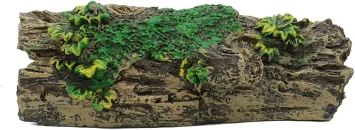 Vista 5 de JIH Decoraciones de acuario resina hueco tronco de árbol adorno, Bettas House Cave Wood House House Decor for Fish Tank (HS-SP207)