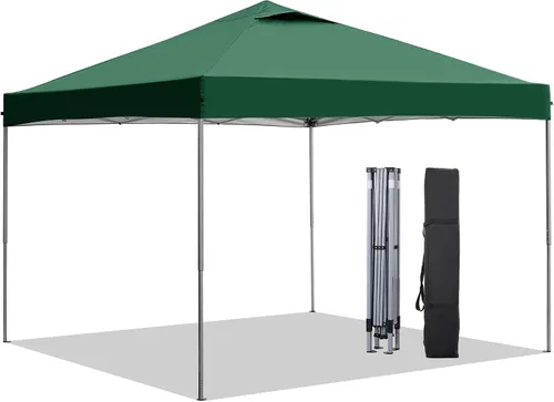 Vista 39 de GDY Tienda de campaña desplegable de 8 x 8 pies, kiosco fácil de instalar, toldo para exteriores con 3 alturas ajustables para eventos, fiestas, Azul