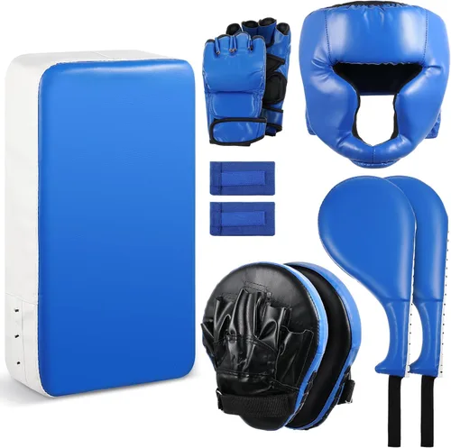 Vista 9 de Gemscream - Juego de Manoplas de Boxeo 10 en 1, Almohadillas de Patada Taekwondo, Manoplas de Boxeo, Almohadillas de Enfoque, Guantes de Boxeo