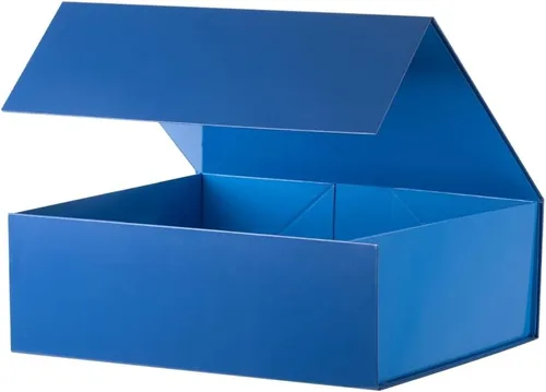 Vista 9 de Caja de regalo negra de 16 x 13 x 5.3 pulgadas, caja de regalo para padrinos de boda con tapa magnética, cajas de regalo grandes para Pascua, día