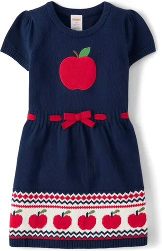 Vista 9 de Gymboree Girls and Toddler Short Sleeve Fit and Flare Dresses Prep School
