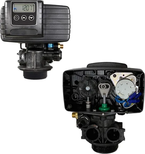 Vista 4 de AFWFilters 5600sxt Ablandador de agua de grano medido bajo demanda de 48,000 granos con tanque de salmuera, derivación y adaptadores de 1