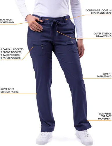 Vista 3 de Adar Pro Scrubs para mujer - Pantalones de yoga ajustados