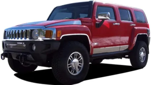 Vista 2 de QAA Es compatible con Hummer H3 2006-2009 5 piezas de manija de puerta de acero inoxidable envolvente HV46314
