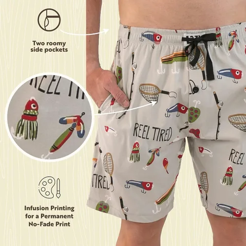 Vista 21 de Lazy One - Pantalones cortos de pijama para hombre, ropa de dormir