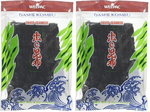 Vista 3 de WEL-PAC Algas secas Dashi Kombu (Paquete 1)