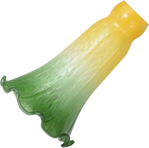 Vista 40 de Bieye LS103S - Pantalla de cristal soplado con flor de lirio (verde ámbar, diámetro interior de apertura 0.87 pulgadas x diámetro exterior 1 pulgada)