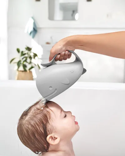 Vista 4 de Skip Hop MOBY - Set de Baño para Bebé, Color Gris