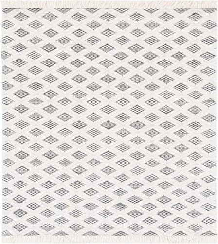 Vista 2 de SAFAVIEH Natura Collection - Alfombra de pasillo de 9 pies, color marfil y negro, diseño de transición, ideal para zonas de alto tráfico en pasillo