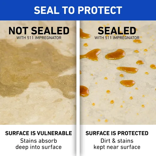 Vista 3 de Miracle Sealants 511 Impregnator Advanced - Sellador penetrante para encimeras, piedra, azulejos y lechada, pinta, paquete de 6
