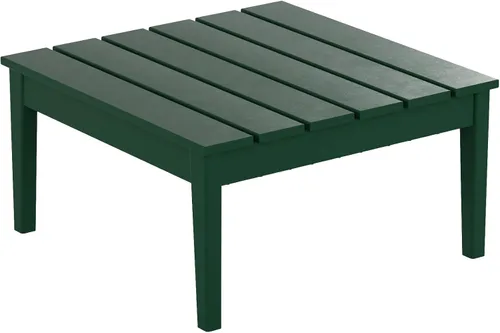 Vista 11 de WestinTrends Ashore - Mesa de centro para exteriores, 32 pulgadas de madera de polietileno Adirondack para todo tipo de clima, mesa auxiliar Negro