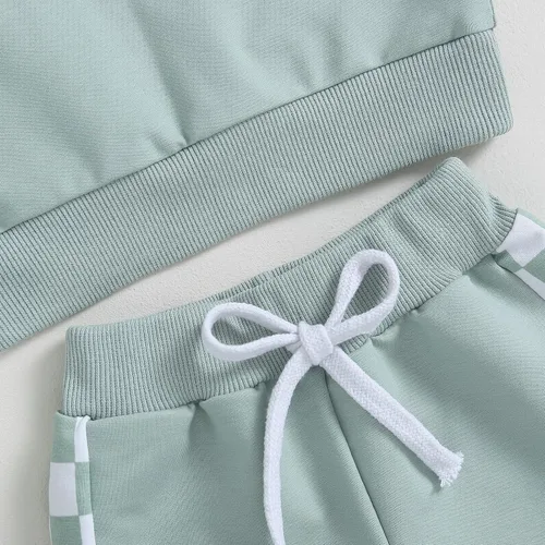 Vista 4 de Conjunto de sudadera de manga larga para bebé niño, ropa de otoño e invierno