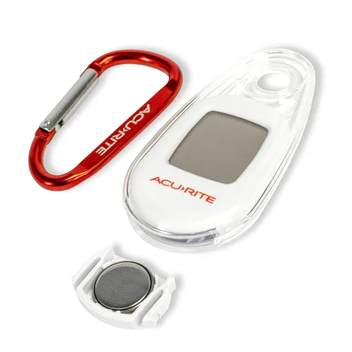 Vista 6 de AcuRite Termómetro digital portátil para temperatura interior o exterior con clip de mosquetón (00333)
