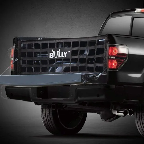 Vista 6 de Bully TR-03WK Red de Tailgate de Nylon Negro Universal para Camiones de Gran Resistencia Tamaño Completo 60" x 18" para Camiones de Chevy