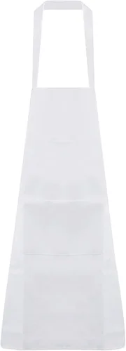 Vista 7 de HARFINGTON Delantales de babero liso, delantales lavables de cocina, delantales de cocina de poliéster con 2 bolsillos para cocina, mujeres y yo