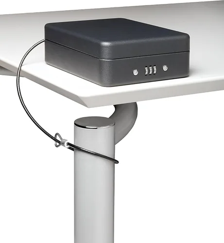 Vista 3 de Arregui C9427 Caja de seguridad con cable para fijación, color negro