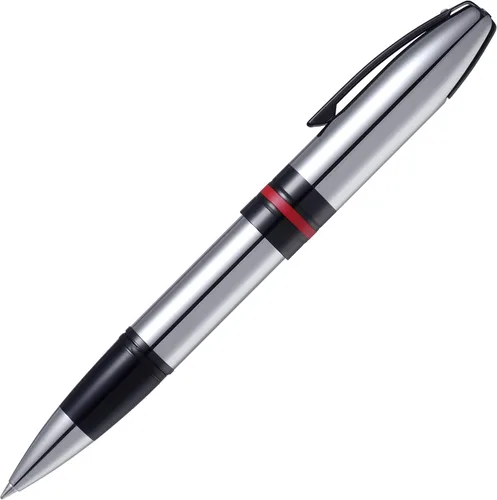 Vista 15 de Sheaffer Icon Chrome con aplicaciones PVD negro brillante - Med Nib Cromado