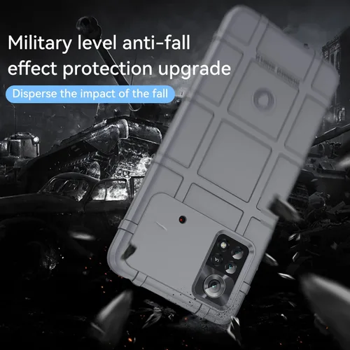 Vista 8 de Funda delgada para Xiaomi Poco X4 Pro 5G, resistente funda duradera con protección de grado militar a prueba de golpes, probada contra caídas
