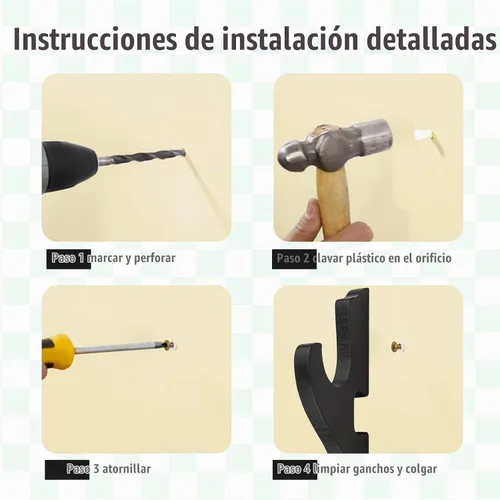 Vista 5 de Soporte de Pared Montaje para Espada Gancho de 1 Nivel Soporte de Katana Ajustable Colgador de Exhibición para Espada Samurái Tanto Rapier Sable
