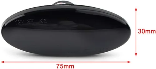 Vista 6 de Indicadores de señal de giro secuenciales automáticos para automóvil, luz de marcador lateral para Nissan Cube, Juke, Leaf, Micra K12/K13, Note E11