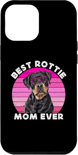 Vista 10 de Funda para iPhone 12 mini Rottweiler Mom para mujer, diseño vintage de Rott Mama Rottie