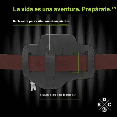 Vista 3 de Multitool Sheath, EDC Belt Pouch Fits Multitool, Knife, Pen, Keys Negro
