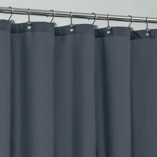Vista 33 de ALYVIA SPRING Forro de Cortina de Ducha de Tela Extra Largo Impermeable - 72" x 96", Suave y Ligero Cortina de Ducha X-Larga con 3 Imanes, Lavable a