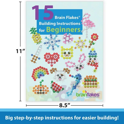 Vista 3 de Brain Flakes - Cuaderno de ideas de construcción para principiantes Libro de actividades impreso grande de 8.5 x 11 pulgadas con 84 páginas