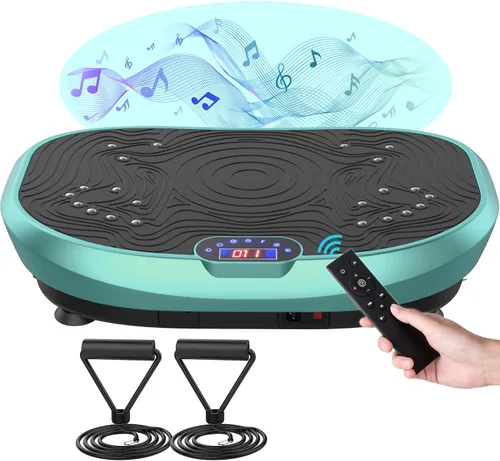 Vista 11 de AXV Vibration Plate Exercise Machine Whole Body Workout Music Vibrate Fitness Platform Lymphatic Drainage Machine for Weight Loss Shaping Toning