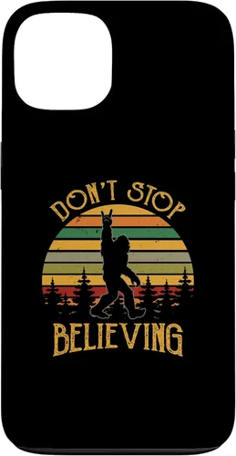 Vista 7 de Don't Stop Believing Bigfoot Rock And Roll Sasquatch Case for iPhone 16
