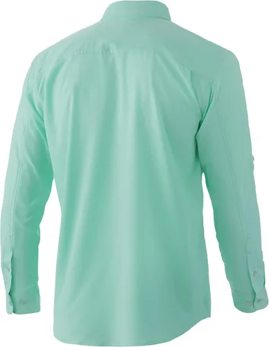 Vista 2 de HUK Camisa de manga larga Tide Point para hombre con botones de rendimiento