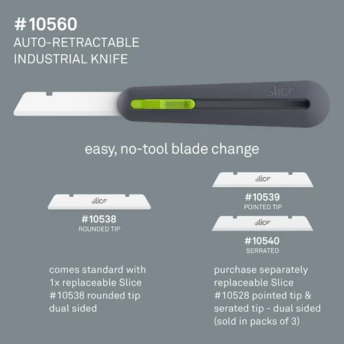 Vista 6 de Slice 10560 Herramienta de espuma aislante extra larga de 3 pulgadas, diseñada para corte de espuma, amigable con los dedos, hoja de cerámica, se