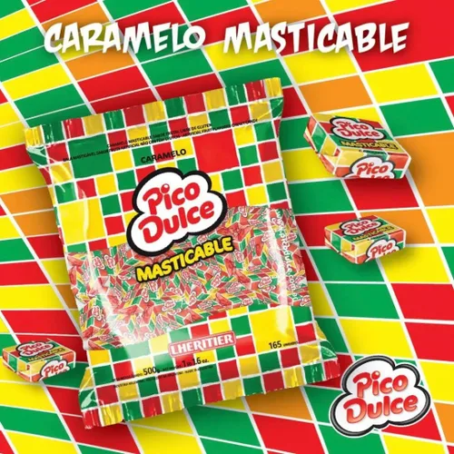 Vista 2 de LHERITIER Pico Dulce Caramelos Masticables Sabor Frutal 17.64 oz./ Caramelos Masticables Sabor Frutal 1.1 lb.