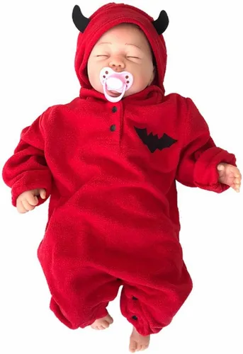 Vista 2 de Casual Tops Baby Clothing Halloween Warm Fleece Baby Newborn Fashion Winter Wear Children Girls Boys Jumpsuits